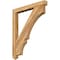Ekena Millwork Balboa Arts & Crafts Rough Sawn Bracket, Western Red Cedar, 4"W x 40"D x 48"H BKT04X40X48BOA03RWR - alternate 1
